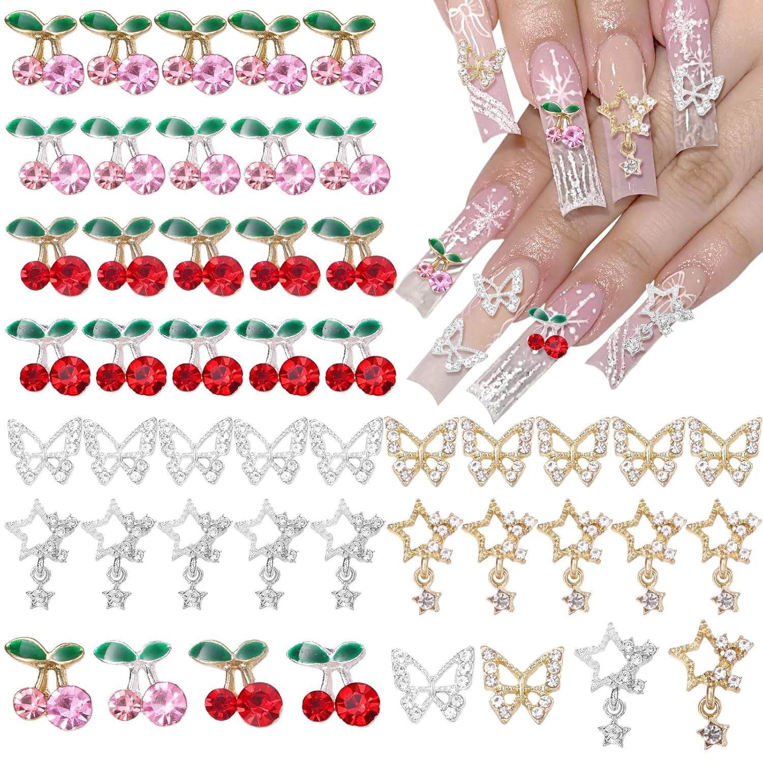 40 Stück Legierung Nagel Edels – Nail Art Valentines Day Bewertung und Preis