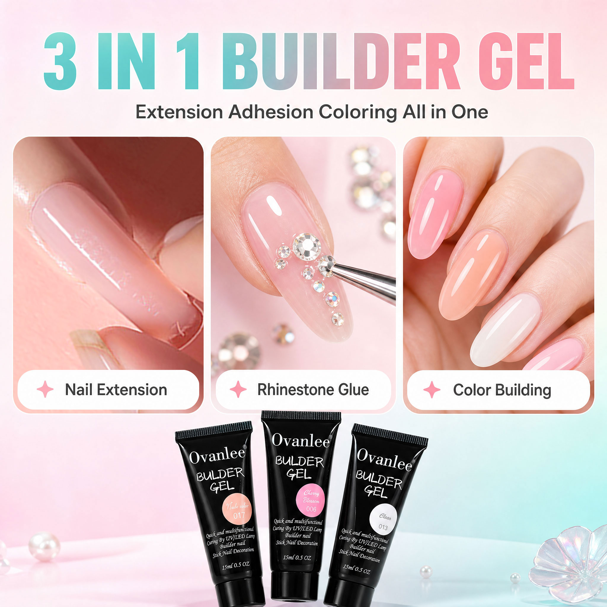 Ovanlee 12-Farben 3-in-1 Build – Nail Art Ombre Bewertung und Preis