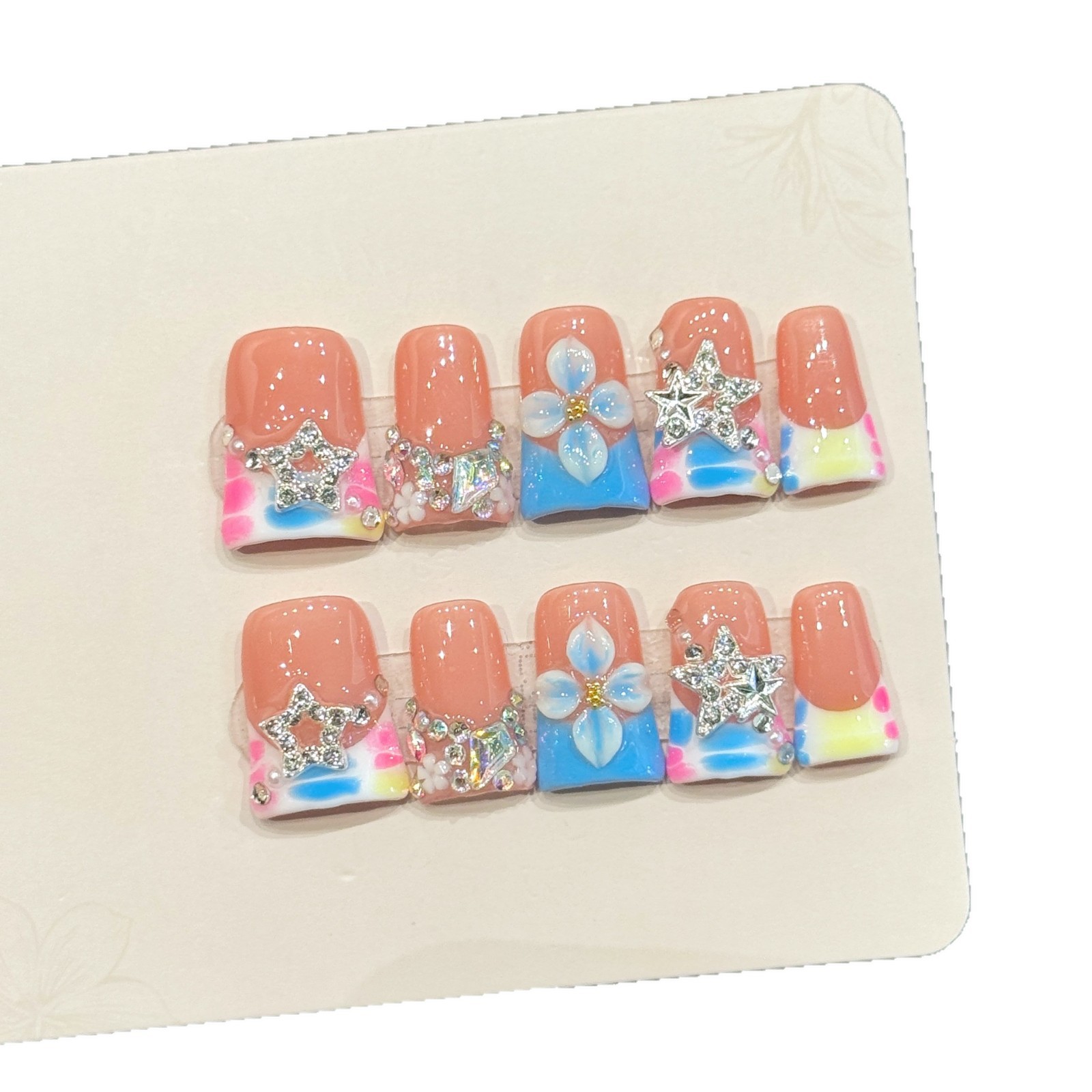 10 Stück Luxus Handgefertigte  – Nail Art Press On Bewertung und Preis