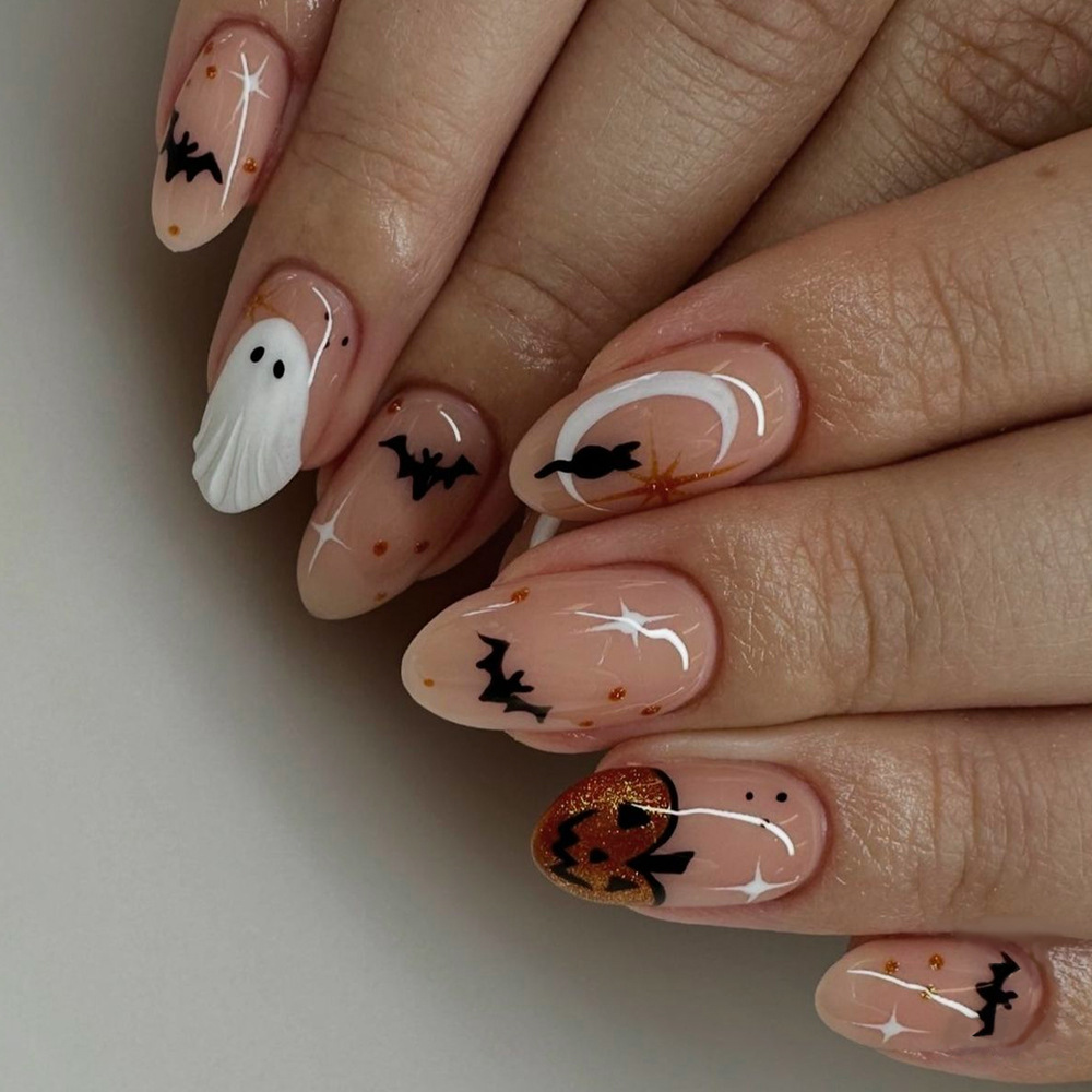 24 Stück einfache Mandel-Nägel – Nail Art Press On Bewertung und Preis