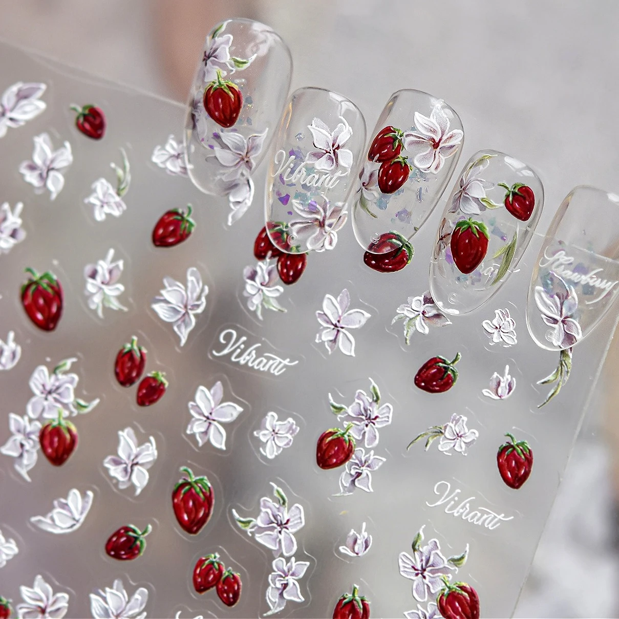 Erdbeer-Toast-Schleife, Gänseb – Nail Art Orange Bewertung und Preis