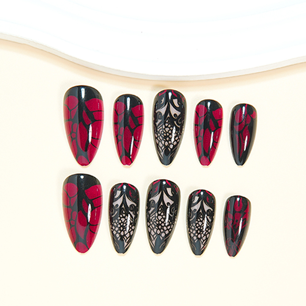 Mittellange künstliche Nägel f – Nail Art Press On Bewertung und Preis