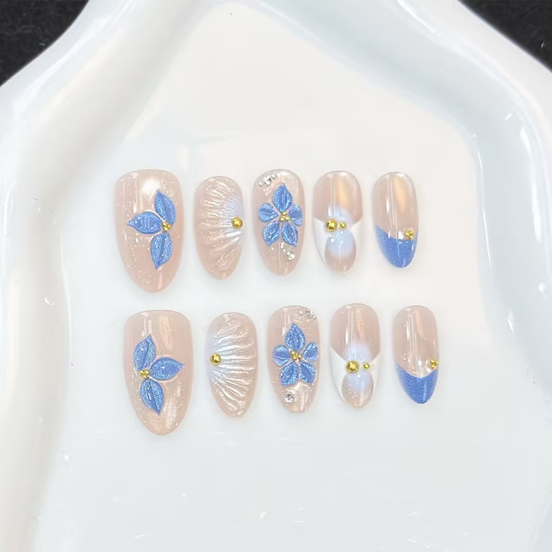 10 Stück neue, rosa, blaue und – Nail Art Pink Bewertung und Preis