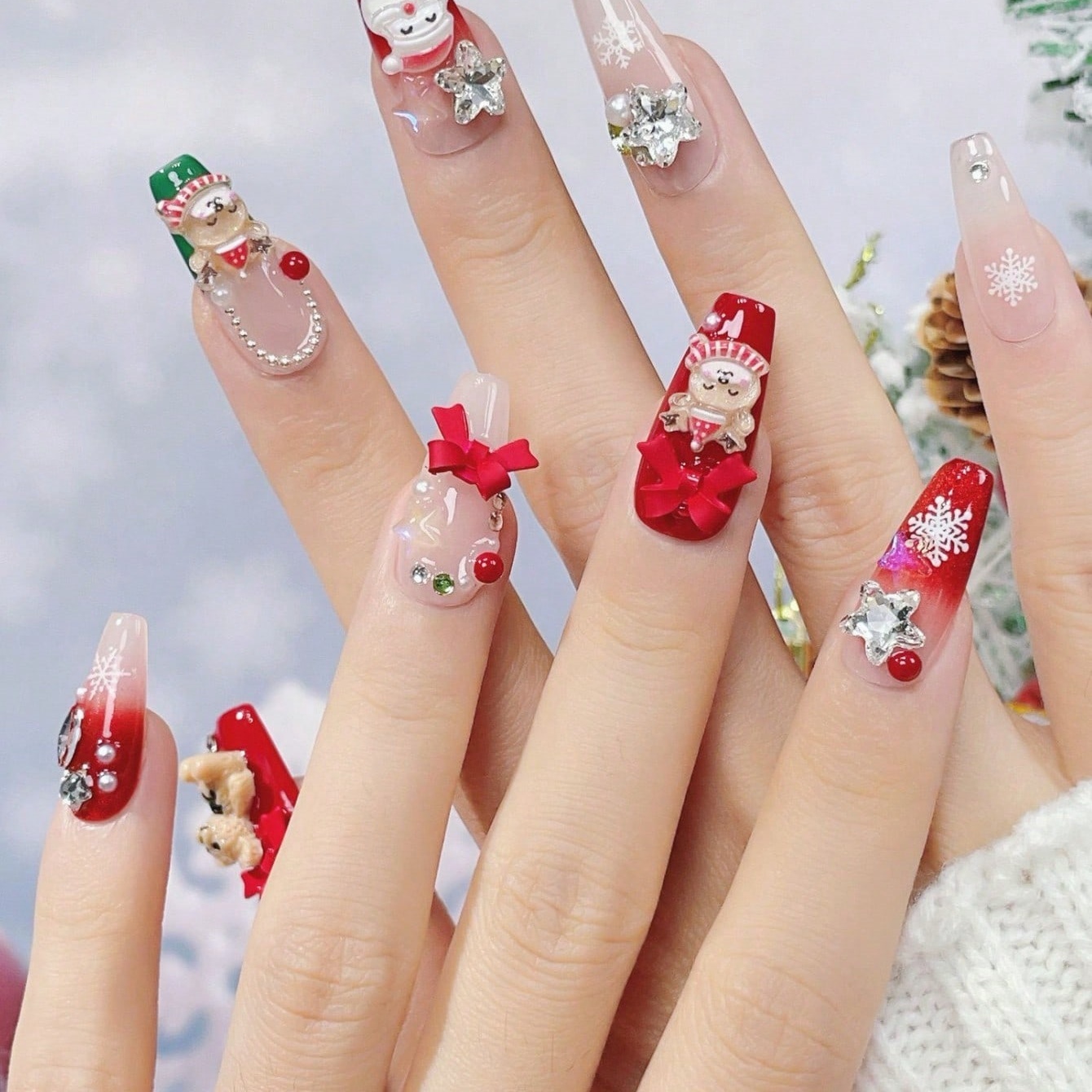 10 Stück handgefertigte Sargfö – Nail Art Press On Bewertung und Preis